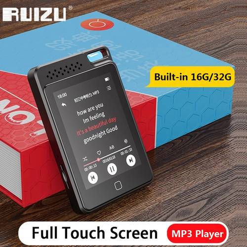 New RUIZU C1 Mini MP3 Player With 2.4inch Bluetooth 5.0 HiFi Music Player Support Speaker TF Card Recording E-Book Video Walkman
