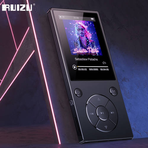 RUIZU D11 MP3 With Bluetooth 8G Lossless Sound Quality Music Player FM Radio Video E-Book Built-in HD Speaker Mini Player