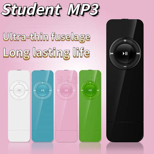 Long USB Plug Card MP3 Student English Listening Walkman Candy Color Mp3 Player Music Player