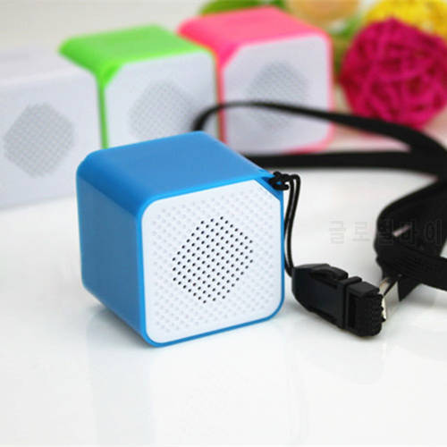 Portable Mini Speaker Color Anti-Electromagnetic Interference MP3 Player External Speaker Support TF Card Student Walkman