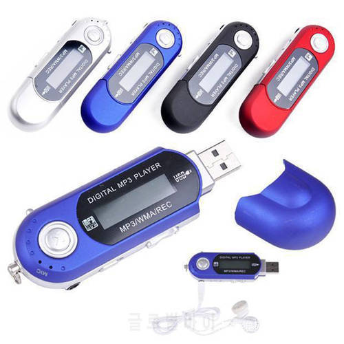 Mini MP3 Player LCD Display with USB High Definition Music MP3 Player Support FM Radio SD Card with Free Earphone