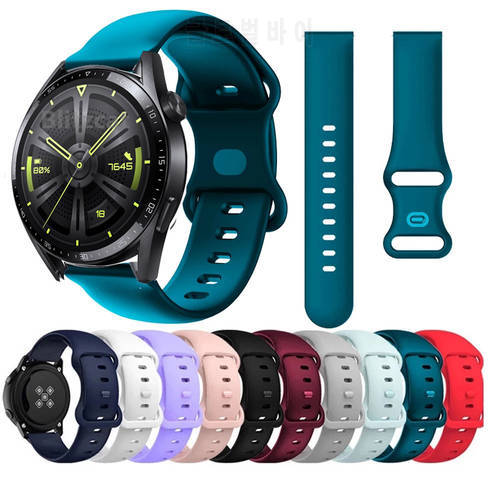 New 20 22mm Smart Watch Band For Huawei Watch GT3 GT 3 42 46mm Wrist Straps GT 2 GT2 Pro Watchband Bracelet Silicone Belt Correa