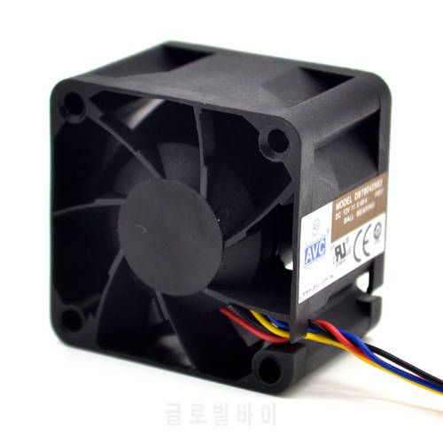 40mm Powerful Cooling Fan For AVC 4028 12V 1A DBTB0428B2G High Speed Server Fans 40*40*28mm Dual Ball Bearing 4-wire 4Pin PWM