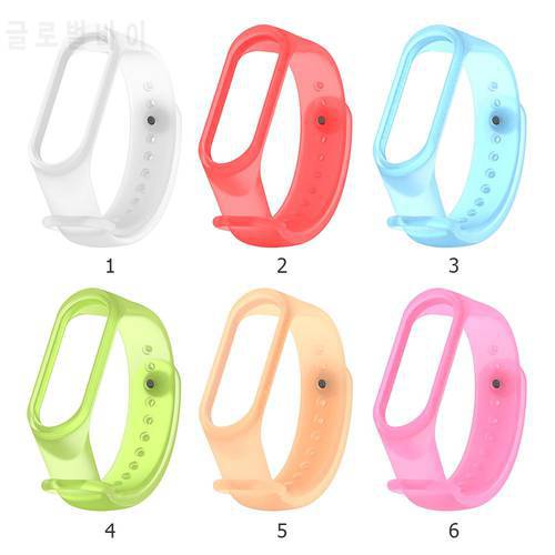 Translucent Strap Suitable for Mi Band 3 Wristband Bracelet Replacement Wristband Multiple Colors Choose from Electronics Tool