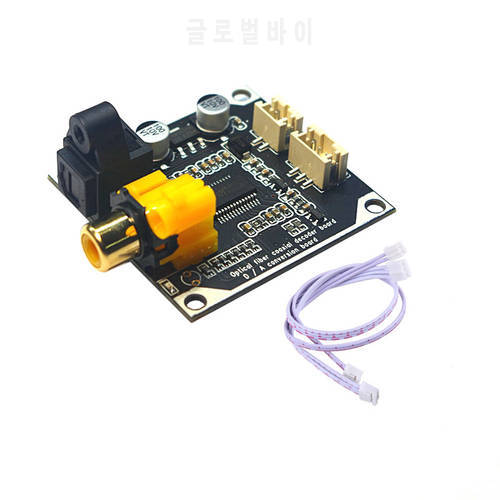 DLHiFi Optical Fiber Coaxial Decoder Board 24-bit 192K Stereo Audio Output DIY Modified Digital DAC With Cable