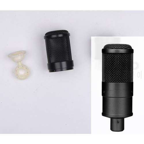 759 Microphone body case shell for DIY studio audio part black and silver color