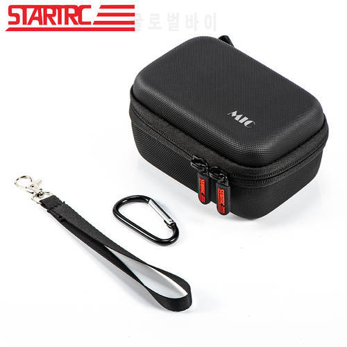 For DJI MIC Microphone Accessories Storage Bag PU Waterproof Portable Carrying Case Handbag with Anti-Hand Rope Carabiner