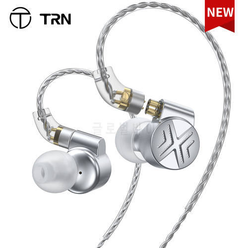 TRN TA1 Max Hi-FI 1BA+1DD Knowles Hybrid Beryllium-plated Dynamic In-ear Monitors Earphone HIFI Bass Metal Monitor For MT3 ST5