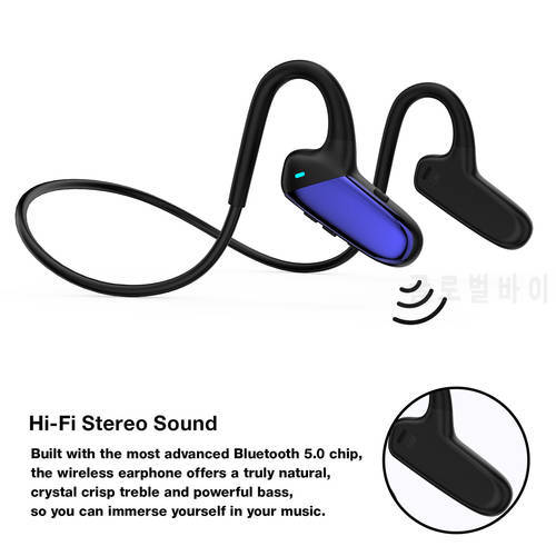 F808 Bone Conduction Headphones HIFI Stereo Concept Earphone For Running Wireless Sports Hands-free Headset With MIC