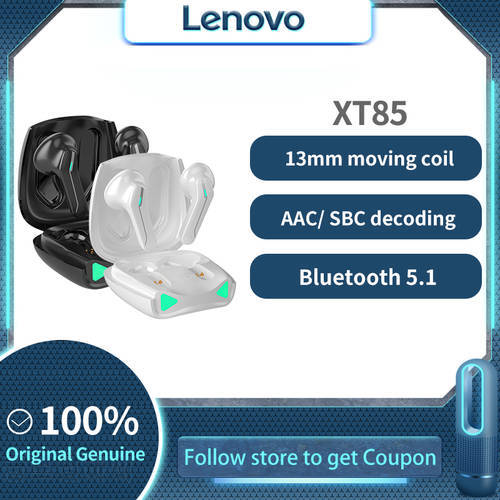 Lenovo XT85 True Wireless Headphones TWS Headset Bluetooth5.0 Stereo Headphones with Mic In-ear Music Earphone