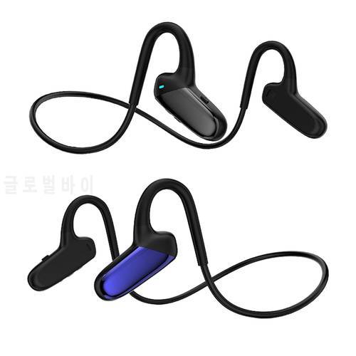 Bone Conduction Headphones Bluetooth 5.0 Earphones, Built in Noise Canceling Mic for Running Cycling Hiking Sweat Resistant