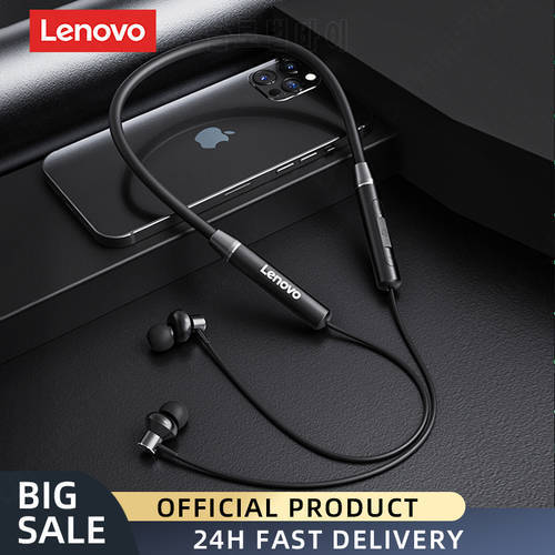 Origial Lenovo HE05X Bluetooth Earphones Earphone Waterproof Earplugs HIFI Sound Magnetic Neckband Headset Sports Headphone