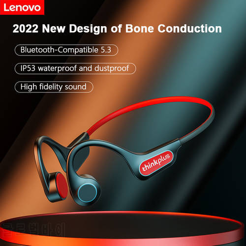 Original Lenovo X3 Pro Bone Conduction Headphone Bluetooth 5.3 Wireless Waterproof Headset Ear Hook Lightweight Sports Earphones