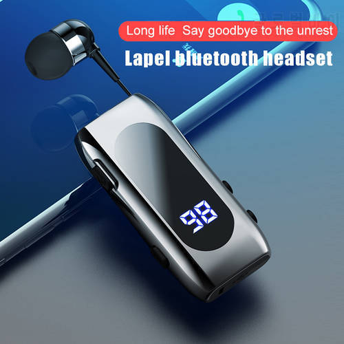 20 Hours K55 Talk Time Bluetooth-compatible Headset BT 5.2 Call Remind Vibration Sport Clip Driver Auriculares Earphone PK F920