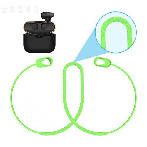 Anti-lost Strap Soft Silicone Comfortable Bluetooth-compatible Earphones Hanging Neck Rope for Sony WF1000XM3