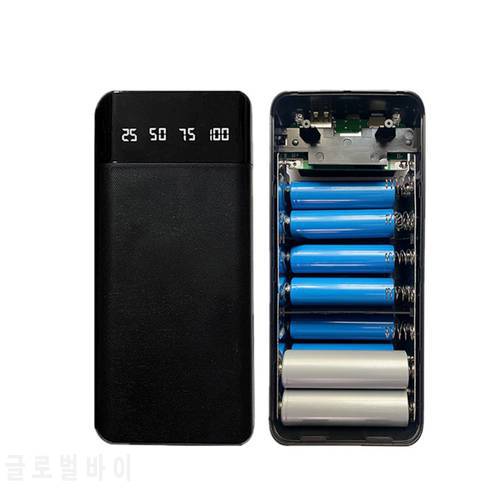 External Box without Battery Powerbank Protector LCD Display 14x18650/18700/20700/21700 Battery Case Power Bank Shell