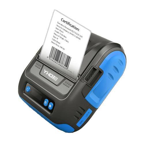 8008 80mm Blue Tooth Thermal Label & Receipt Printer 3inch Portable Tool for Android iOS BT Devices Outdoor Printing Workings