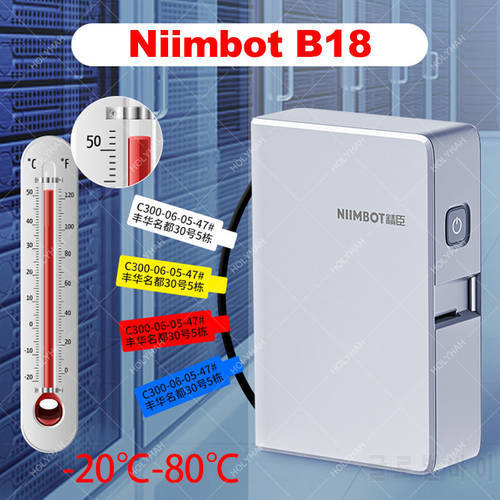Niimbot D110 B18 Thermal Transfer Label Printer Portable label Maker Mobile mini Bluetooth Tag Machine wth Ribbon PET Sticker