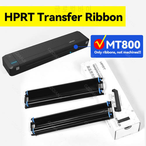 MT800 Special Ribbon Thermal Transfer Ribbon without ink for HPRT MT800 MT800Q Black