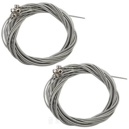 New 8 Pcs Stainless Steel Bass Strings Bass Guitar Parts Accessories Guitar String Silver Plated Gauge Bass Accessories