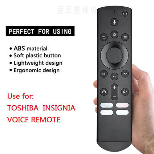 Universal ABS Remote Control Replacement Non-slip Smart LED TV Voice Remote Controller For INSIGNIA TOSHIBA CT-RC1US-19