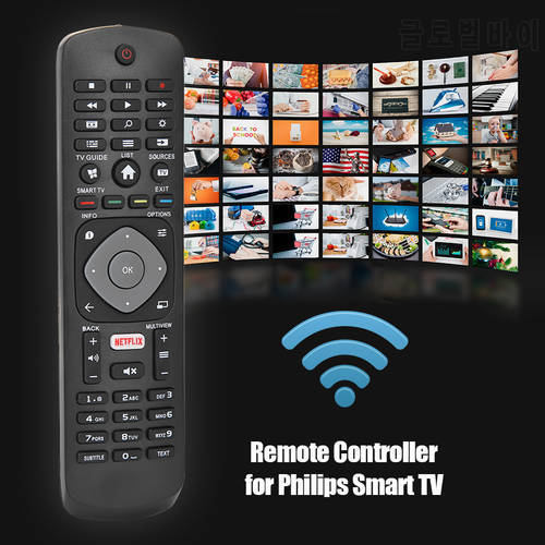 Universal Replacement Remote Control For PHILIPS Smart TV With NETFLIX HOF16H303GPD24 398GR08B RC1205B RC203402/01 RC4401 RC4729