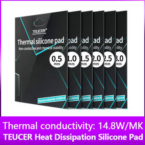 TEUCER 120X120MM Heat Dissipation Silicone Pad CPU/GPU Graphics Card Motherboard Silicone Grease Heatsink 14.8W/mk Thermal Pad