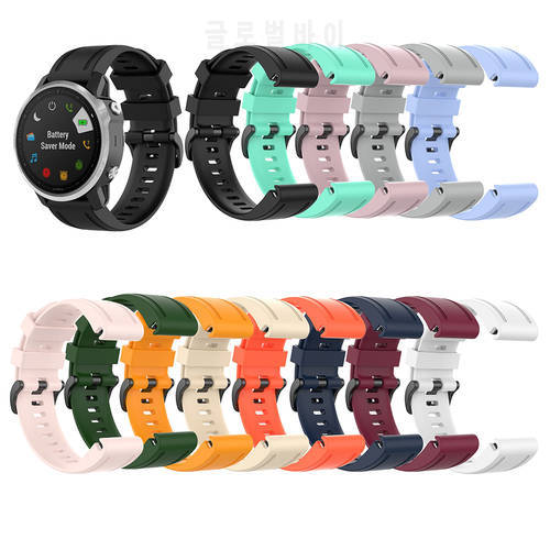 Silicone Strap 20mm for Garmin Fenix 7S Watch Band Sports Soft Watchband Bracelet Solid Color Wriststrap Replacement