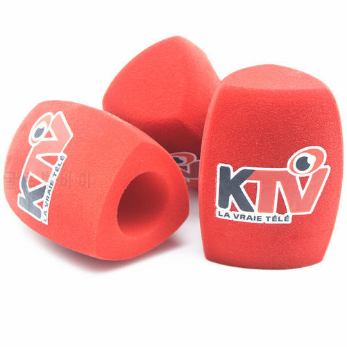 Customize Logo for Mic Foam Windscreens Handhold Microphone Sponge Covers Windshields for TV Interview Microphones 5pcs