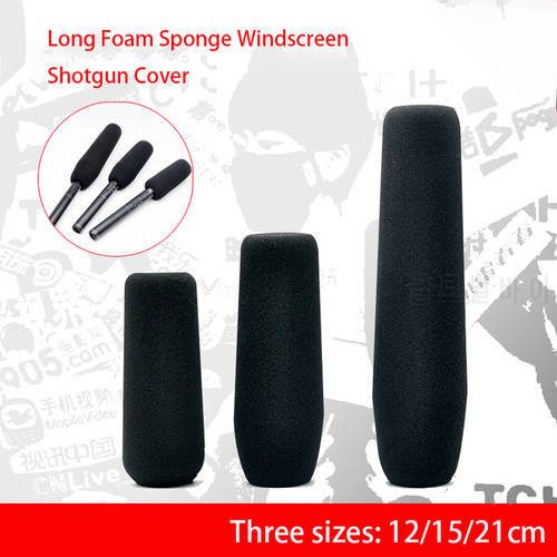 Length 21 15 12cm High-density Thicken EP Sponge Cover Suitable for Inner Diameter 20~22cm Long Interview Microphone Camera Mic