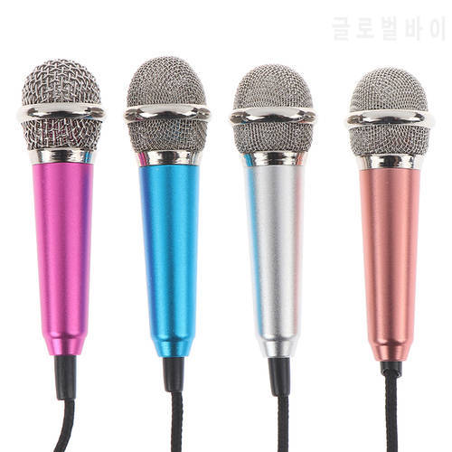 Portable 3.5mm Stereo Studio Microphone KTV Mini Microphone For Phone PC Plug And Play Brand New High Quality Practical