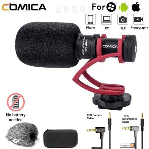comica vm10ii On Camera Cardioid Condenser Microphone Audio Video Mic for Canon Nikon DSLR PC Smartphone Live Streaming Vlog
