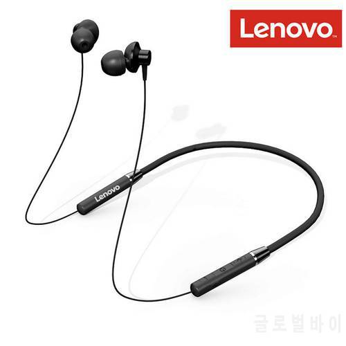 LenovoBT5.0 Wireless Headphones HE05 HE06 HE08 Magnetic Neckband Earphones Waterproof Sport Headset With Noise Cancelling Mic