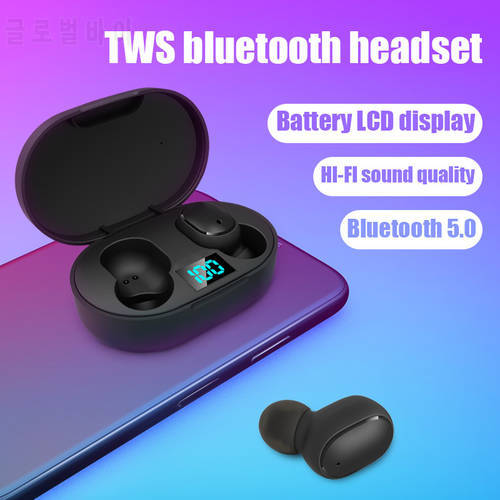 TWS E6S A6 Lite Bluetooth Earphones Headphones Wireless Noise Cancelling Headset Mini Sport Stereo Earbuds For Smartphones
