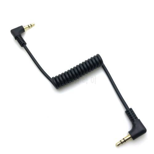 R91A 3.5mm Right Angle to 3.5mm Cable Camera Connect Compatible with Sony D11\D12\V1 Retractable Spring Line Wires