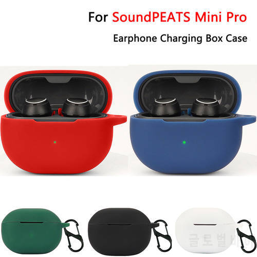 Silicone Cover for SoundPEATS Mini Pro Wireless Bluetooth Earphone Protective Case For SoundPEATS TrueAir3 Headphones Skin Case