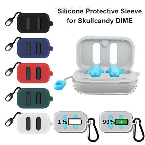 TPU/Silicone Case Wireless Bluetooth Earphone Protective Cover Headphone Case for Skullcandy Dime Earbud Headset Protector Shell