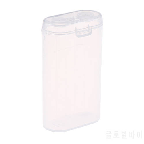 1PC 18650 Battery Portable Waterproof Clear Holder Storage Box Transparent Plastic Safety Case for 2 Sections 18650 Wholesale