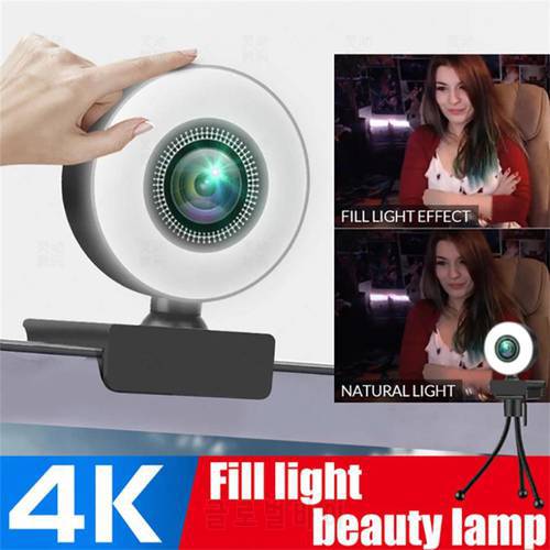 Full HD 4k/2k Rotatable Video Webcam Usb Web Camera With Microphone Built-in Microphone For PC Computer Laptop Streaming Live
