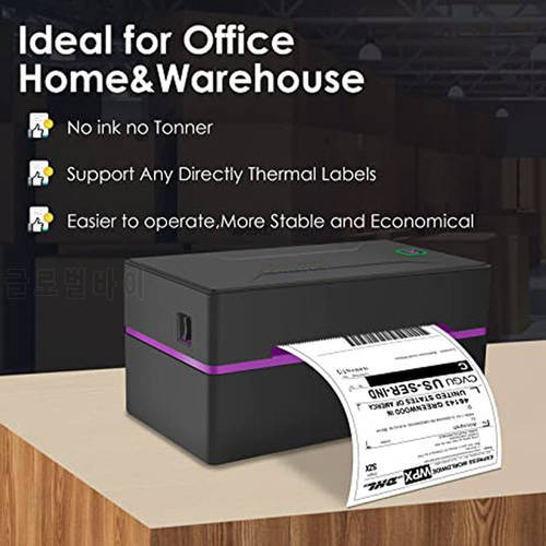 4 Inch Thermal Label Printer For Air Waybill Printing USB And Bluetooth Interface Compatible With Mobile Phone &Computer Printer