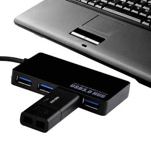 USB 3.0 Laptop PC High Speed External 4 Ports Adapter Splitter USB Expander