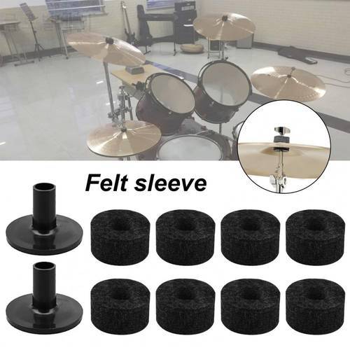 Cymbal Stand Felts Anti-Collision Precise Felt Pad Drum Replacement Parts Set Cymbal Felt Washer Drum Felts Kit 1 Set