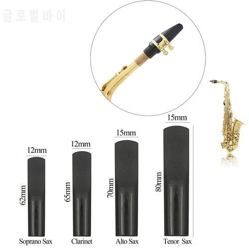 Resin Plastic Sax Reeds Strength 2.5 For Alto Tenor Soprano Saxophone Clarinet Mouthpiece Reed Sax Accessories Resin Black