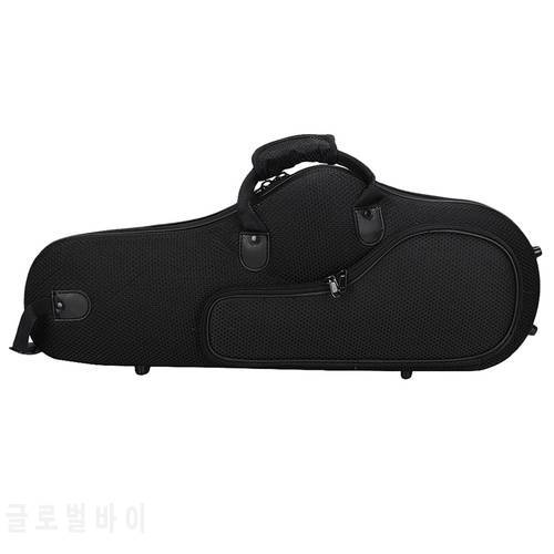 Water-Resistant Oxford Fabric Alto Saxophone Big Bag Box Sax Soft Case with Adjustable Shoulder Strap,Black