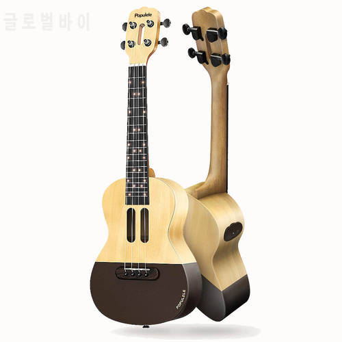 Populele U1 Smart Ukulele 23 Inch 4 String with APP Controlled LED Light Bluetooth Connect Ukulele Guitar Musical Instrument