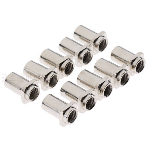 10pcs Thread Swivel Nuts for Tom Drum Lug Replacement Accessory Drum Set Replacement Parts Metal Thread Swivel Nuts Swivel Nuts