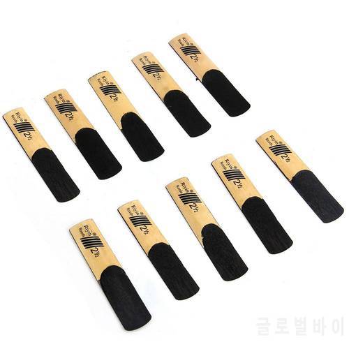 10pcs Clarinet Reeds Set Bb Tone Strength 1.5/2.0/2.5/3.0/3.5/4.0 Wind Instrument Reed Instrument Parts for Saxophone