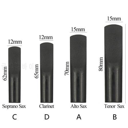 Clarinet Saxophone Resin Reeds Black Mouthpiece Reed Strength 2.5 for Alto/Tenor/Soprano Sax Saxophone Accessories