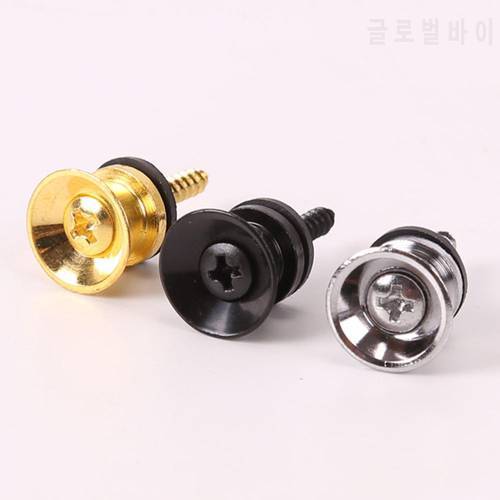 1 PC Anti-skid Strap Lock Locking Button End Pin for Electric Acoustic Classical Bass Guitar Ukulele Guitar Accessories