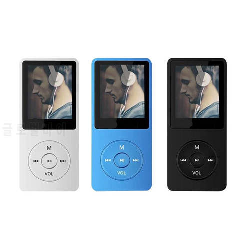 Bluetooth-compatible 5.0 MP3 MP4 Player 1.8inch 1080P Screen Support T-Flash Card Professional Voice Recorder E-Book Reading